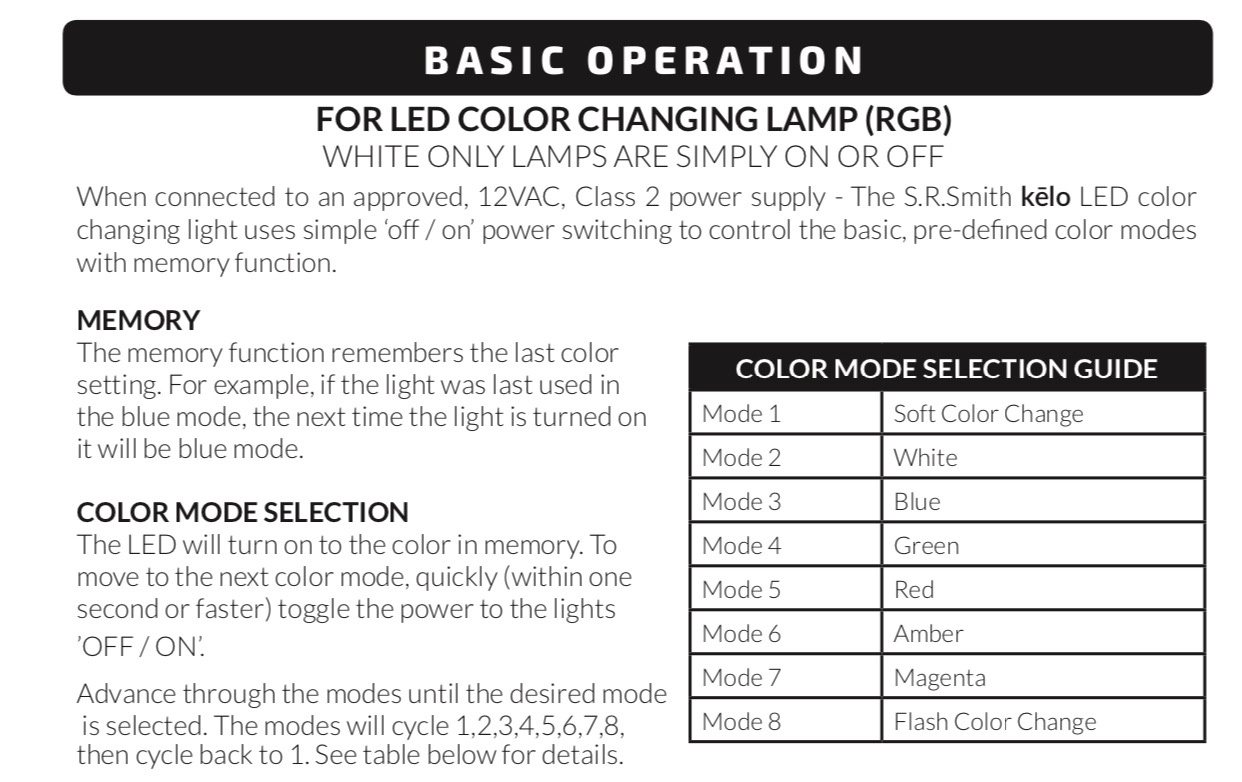 Driver to accomplish color changes on pool lights hubduino relays