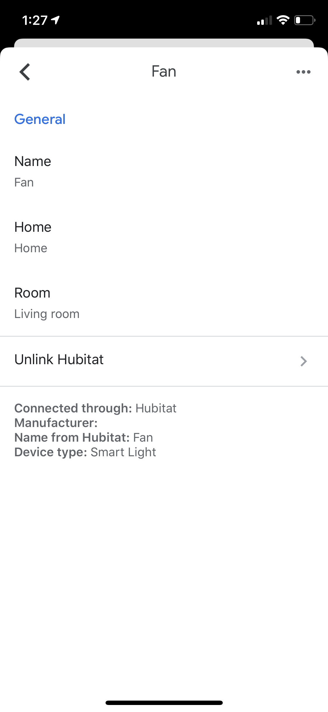 Google home 2024 light settings