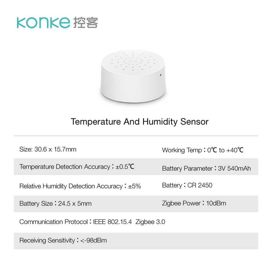 Release] Konke ZigBee Temperature Humidity Sensor Driver - ⚙️ Custom Apps  and Drivers - Hubitat
