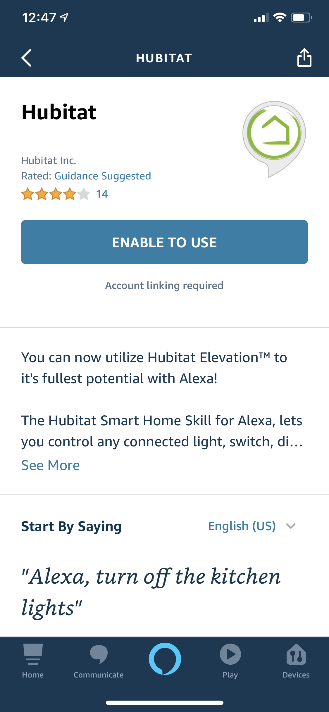 Alexa stopped working with sales hue