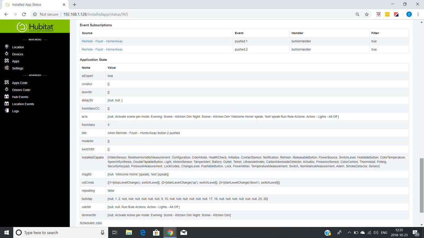 Button Controller Version 1.6 - Apps - Hubitat