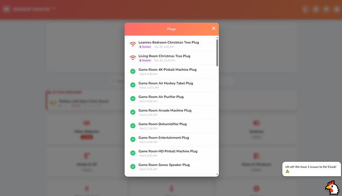 Sensor Health Screen 2