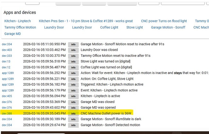 around 509 turned on CNC - no lights