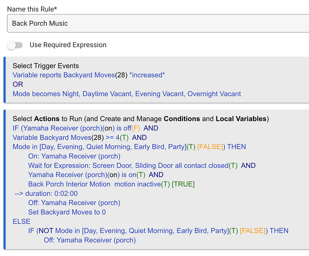 What am I doing wrong on this one Rule Machine Hubitat