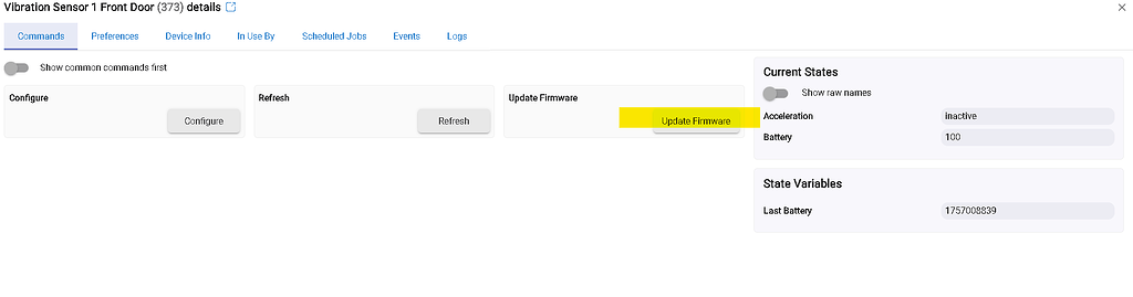 How to update Third Reality Zigbee Vibration Sensor firmware - Devices ...