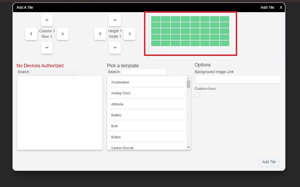 Dashboard Columns and Rows 🛎️ Get Help Hubitat