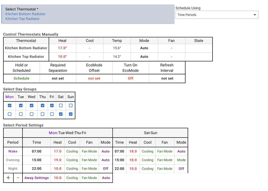 Thermostat scheduler "missing out" thermostats Apps Hubitat