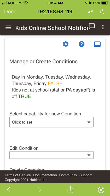 Having Trouble With Conditions Rule Machine Hubitat