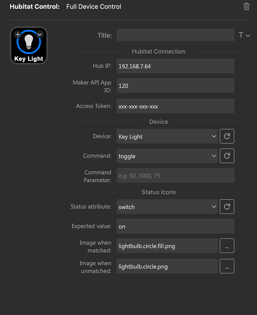 Elgato Stream Deck Plugin - Custom Apps and Drivers - Hubitat