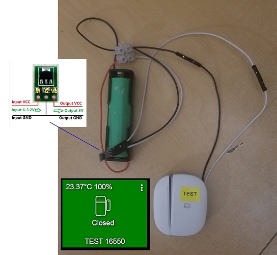 16550 battery sensor test