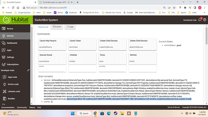 SwitchBot gets an open API! - Page 14 - Custom Apps and Drivers - Hubitat