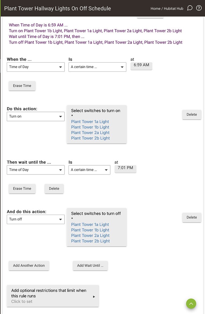 Rules with Motion Sensors and Plugs Not Working Apps Hubitat
