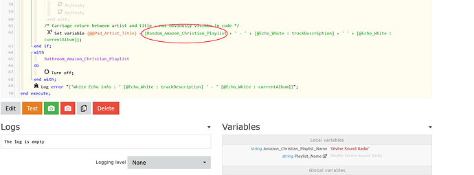 Webcore Variable Error2