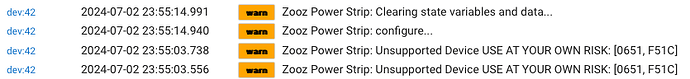 Screenshot of Logs