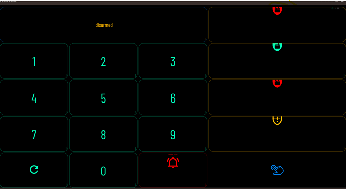 Keypad layout