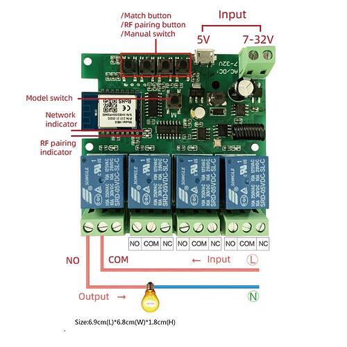main board front connectors