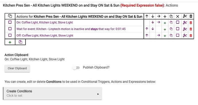 Kitchen Pres Sen - All Kitchen Lights WEEKEND on and Stay ON Sat & Sun  No 1301 EVENTS