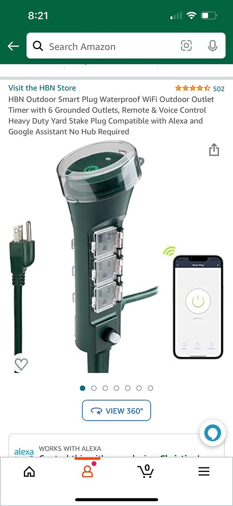 Outdoor 3 Outlet Smart Plug Timer