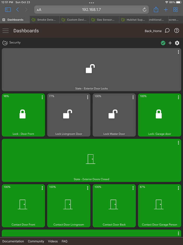 Conditional Tile Color Hubitat Dashboard Hubitat