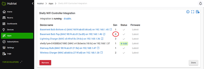 Shelly WiFi Controller Integration