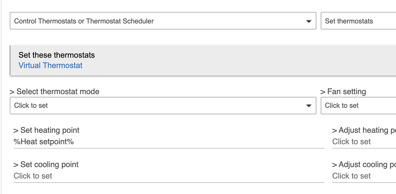 Can a cooling or heating setpoint be set to a variable? Apps Hubitat
