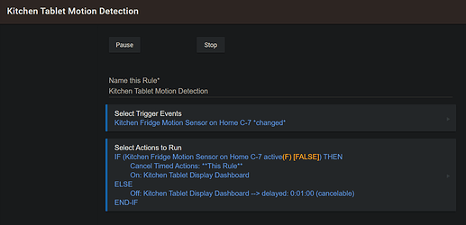 KitchenTabletMotionDetectionRule