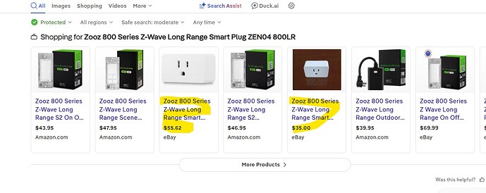 Zooz 800 Series Z-Wave Long Range Smart Plug ZEN04