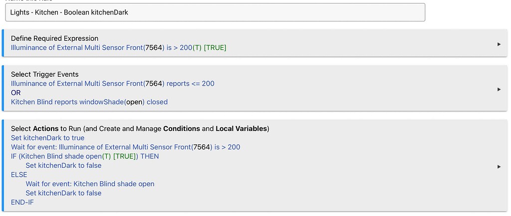 [Fixed in FW Update] Rule to set boolean false after 'wait for event ...