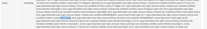 Hue Lamp settings
