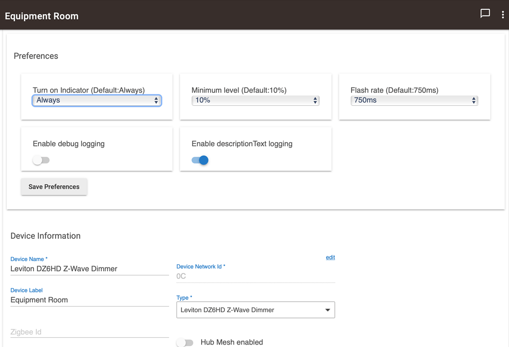 New driver for Leviton DZ6HD Z-Wave Dimmer in ver 2.2.4.148, several
