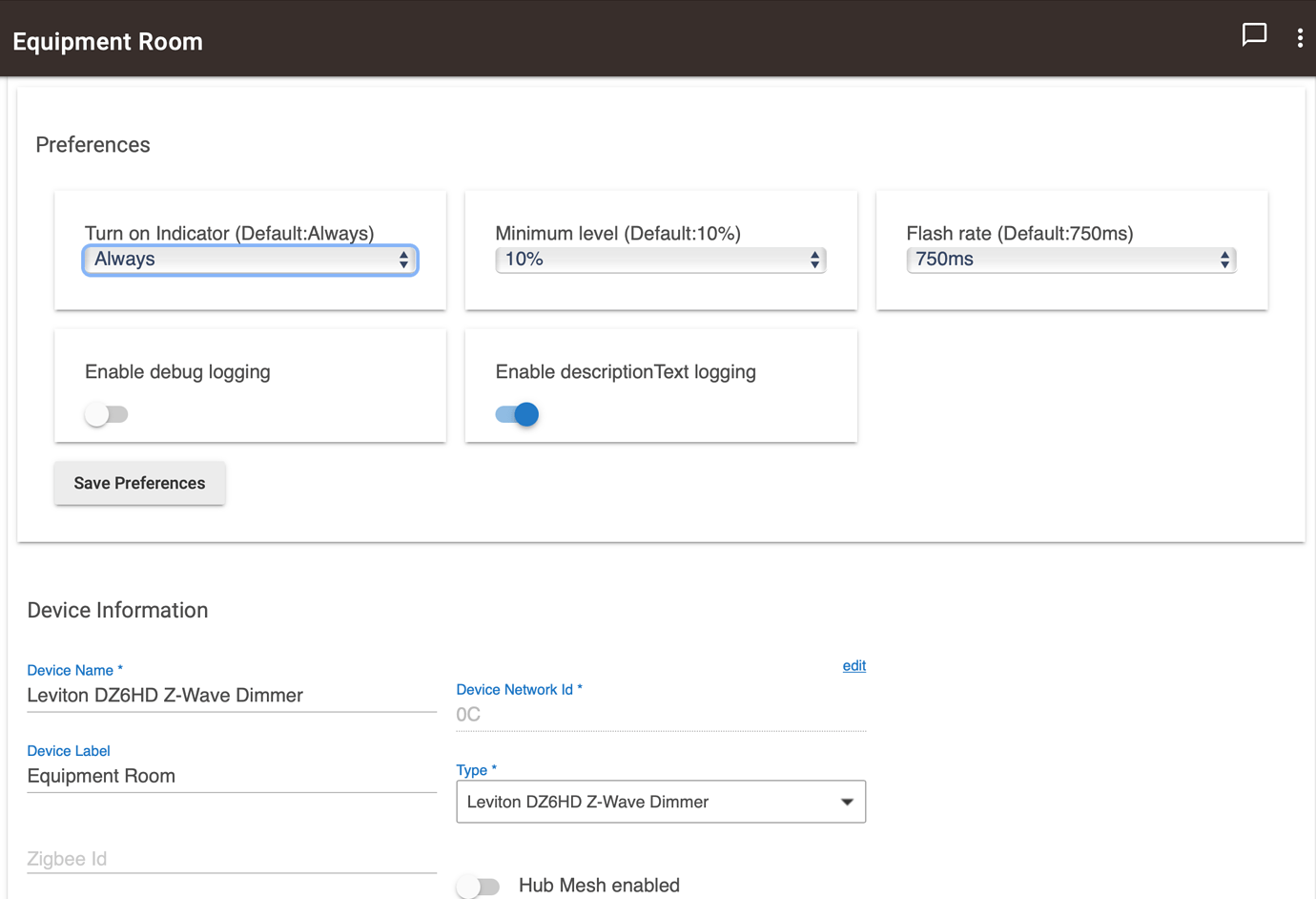 New driver for Leviton DZ6HD Z-Wave Dimmer in ver 2.2.4.148, several
