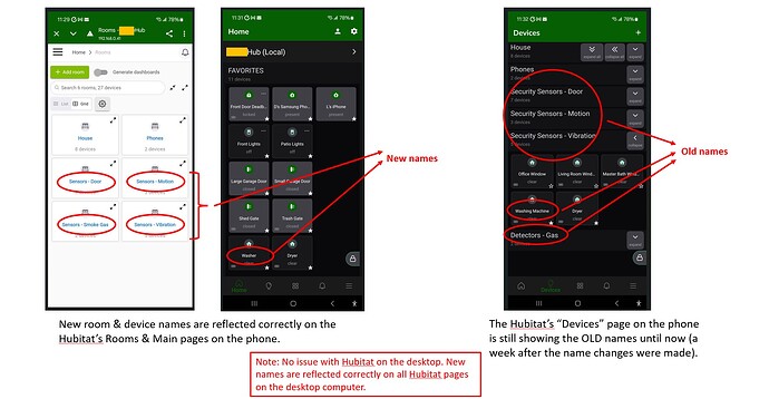 Room & Device Names Out of Sync