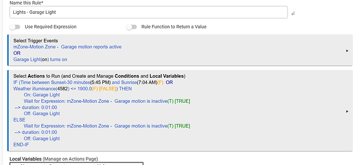 garage light Wait Action 4