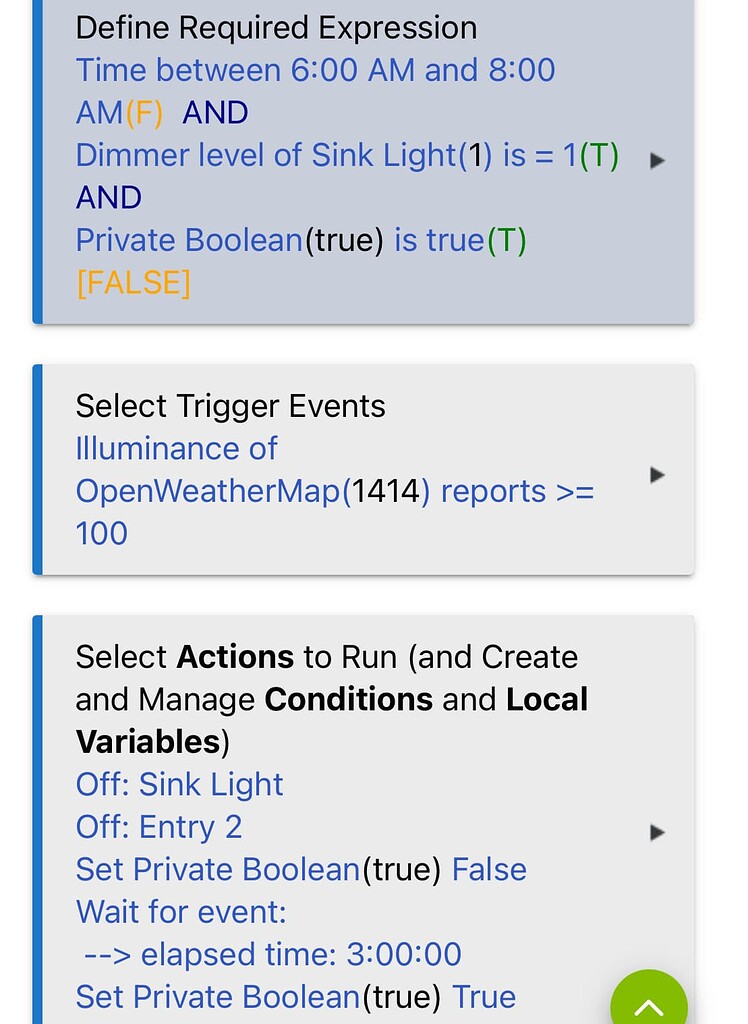 Boolean example - will this work? - Rules Examples - Hubitat