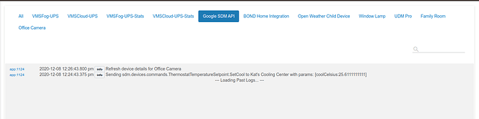 Log Google SDM API