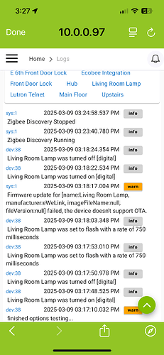 Hub Log