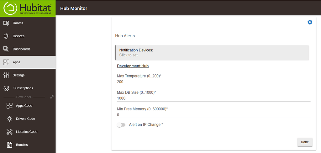 [Release] Hub Monitor - Custom Apps and Drivers - Hubitat