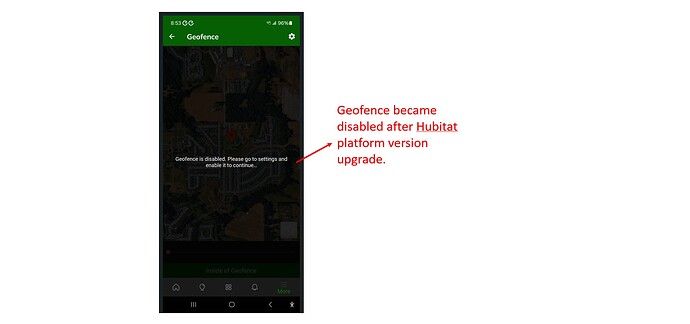 Geofence Disabled Issue after Hubitat Platform Upgrade