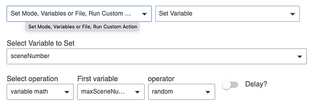 Screenshot: Rule 4.1 'Set Variable' action