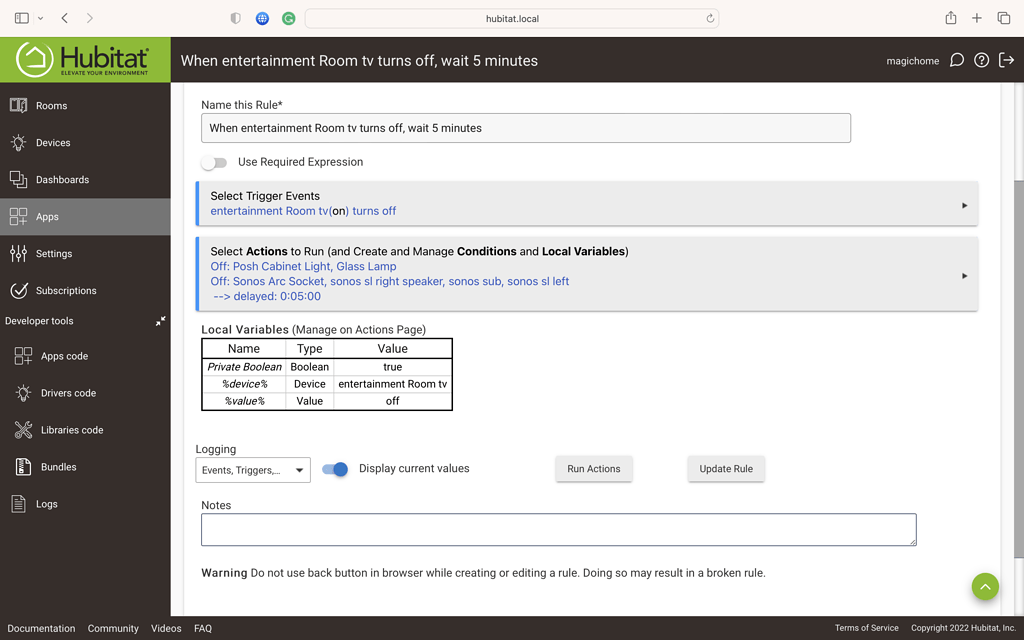 tv-control-for-sonos-system-turn-off-and-delayed-turn-off-rule