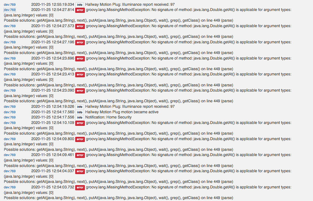 Homeseer Motion Plug Error 🛎️ Get Help Hubitat