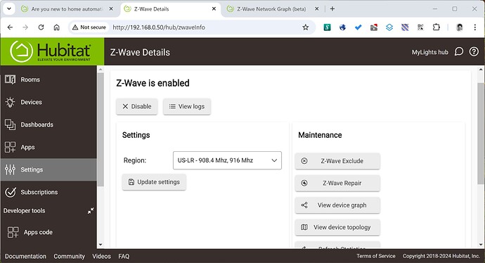 zwave details
