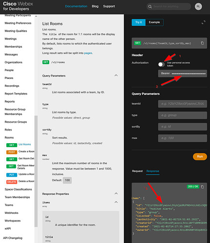 Webex-API-room-ID