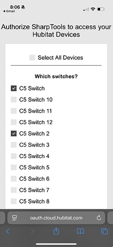 oauth with categories and things
