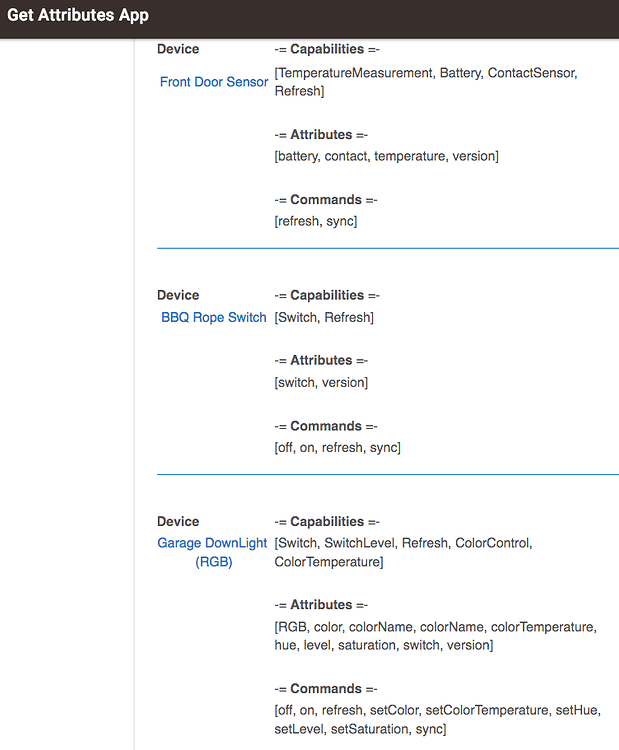 Device Details - Capabilities - Feature Requests - Hubitat