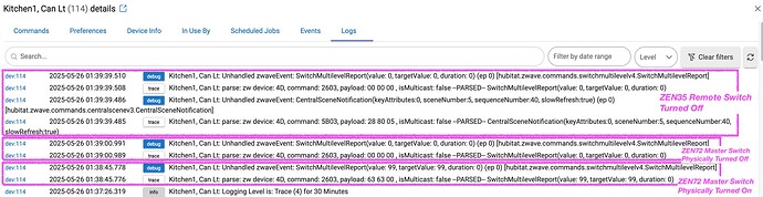 ZEN35 Remote Logs