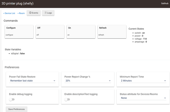 shelly wave device page