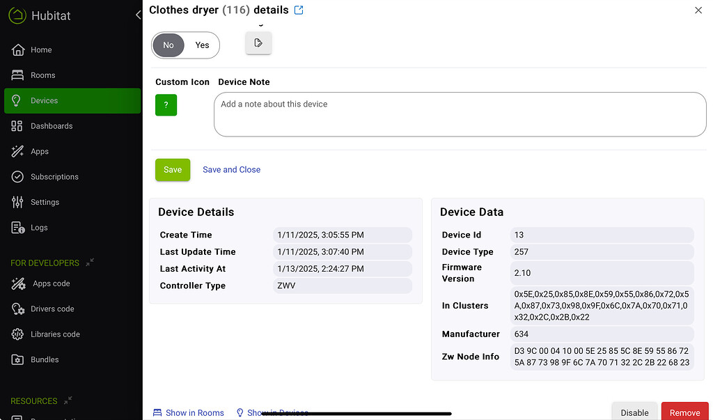 Zooz zen15 plug help - Devices - Hubitat