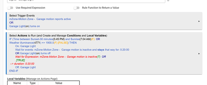 garage light Wait Action 3