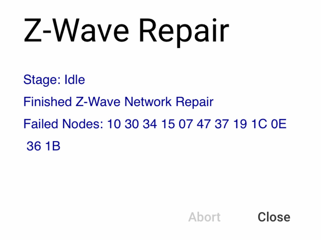 ZWave repair errors Novice Help Hubitat